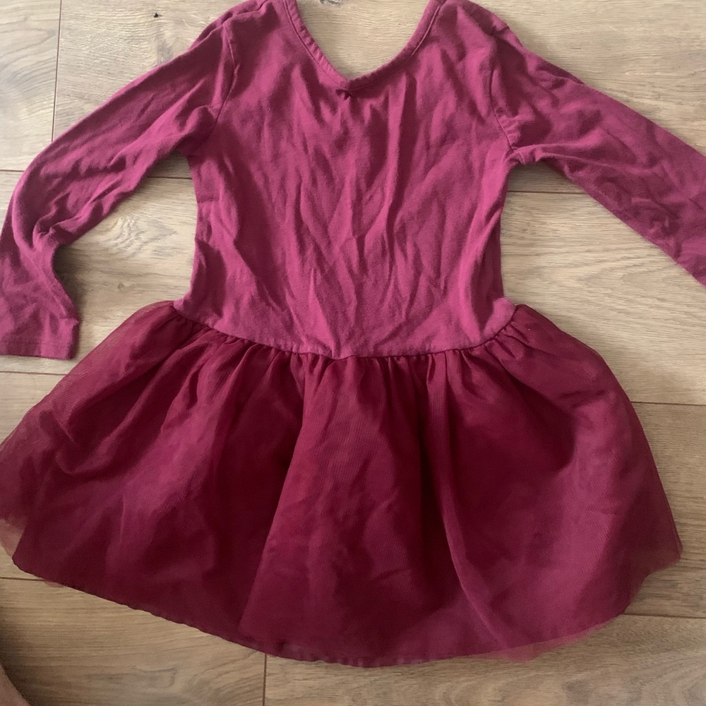 Old navy girls tutu dress. Burgundy 3t